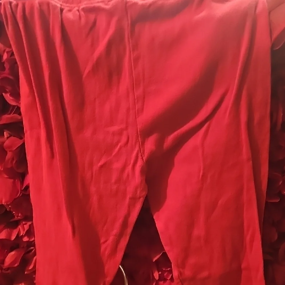 Circo Girls Red Pajama Pant Leggings With Glitter Princess On Leg Size 8